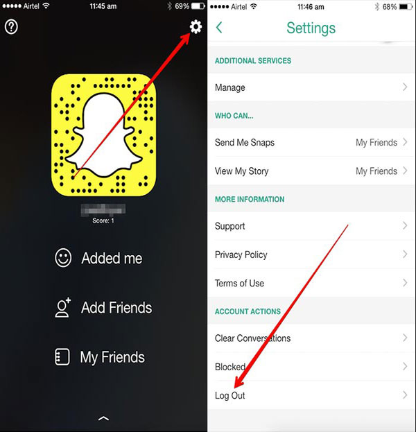 snapchat log fix issue working ask option sure want after