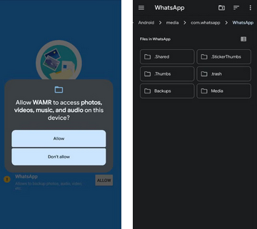 recover deleted whatsapp messages on oppo via wamr