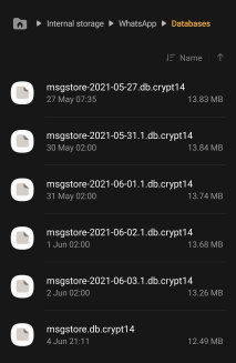 recover deleted documents from whatsapp from local backup