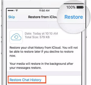 recover whatsapp data from icloud backup of lost iphone