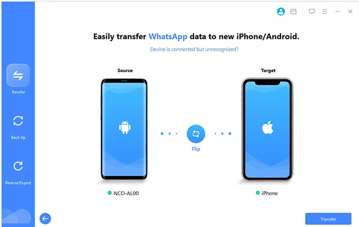 check the device positions