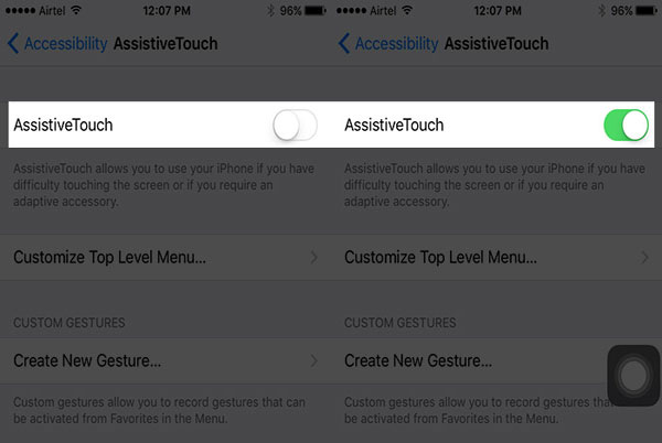 turn off iphone with assistivetouch