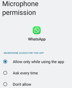 grant whatsapp permissions