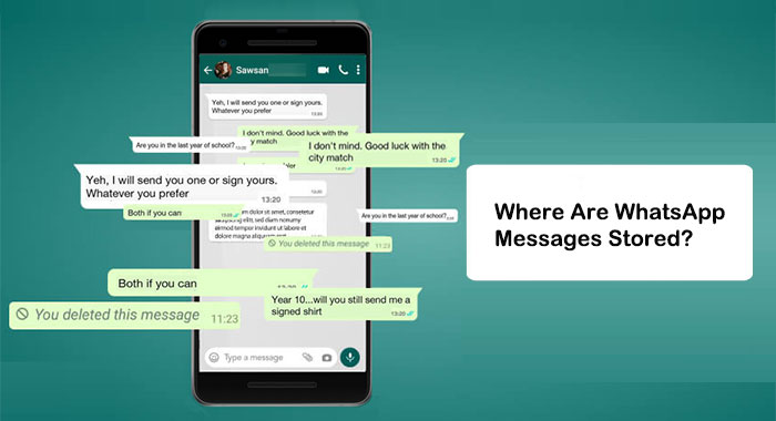 where are whatsapp messages stored