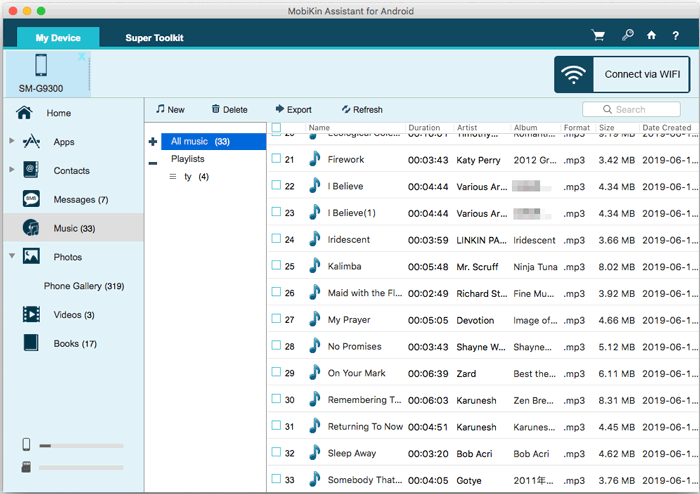 transfer files from mac to android device