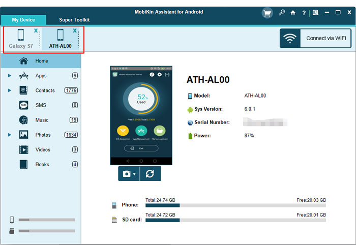 manage multiple android devices