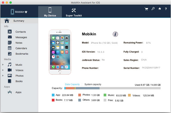 transfer contacts from iphone to mac via mobikin