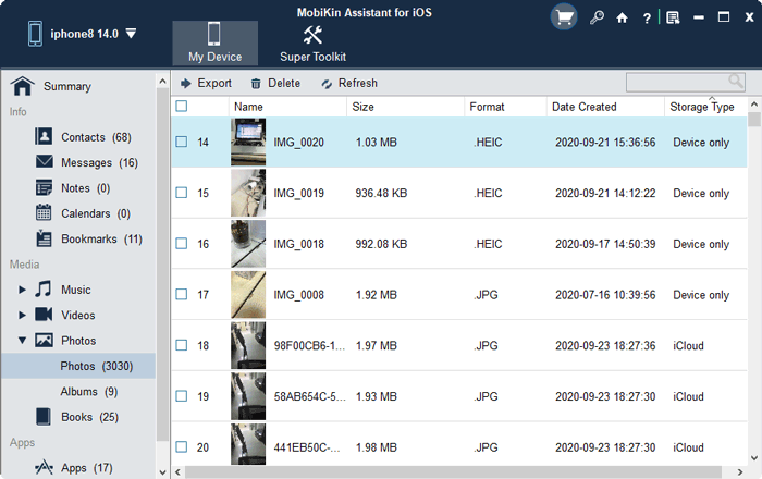 transfer photo albums from iphone to computer