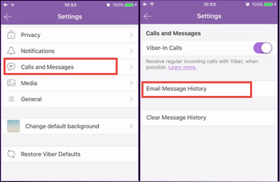 backup viber history