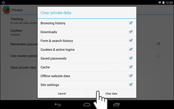 how to access downloads on android from a browser