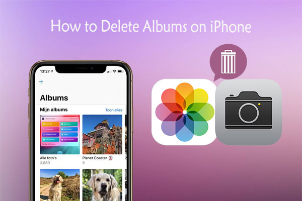 how to delete albums on iphone