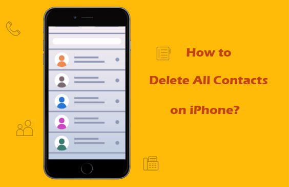 how to delete all contacts on iphone