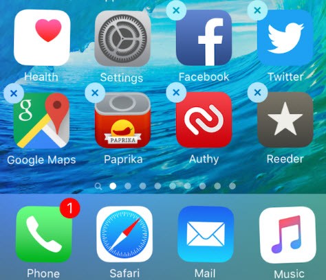 how to uninstall an app on iphone from home screen