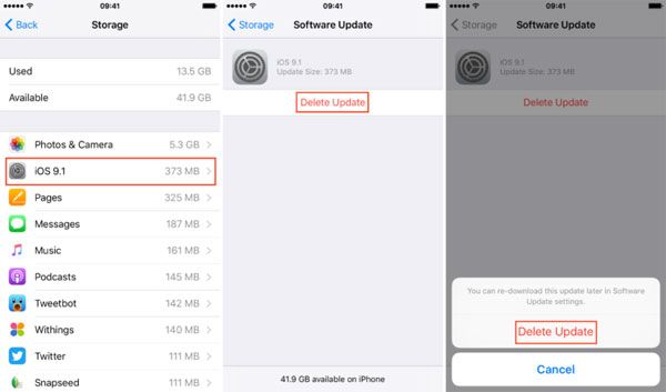how to delete an ios bate profile on iphone