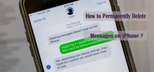 how to permanently delete messages on iphone