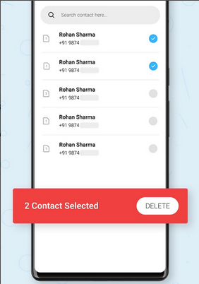 how do i delete contacts from realme with delete multi contacts merge