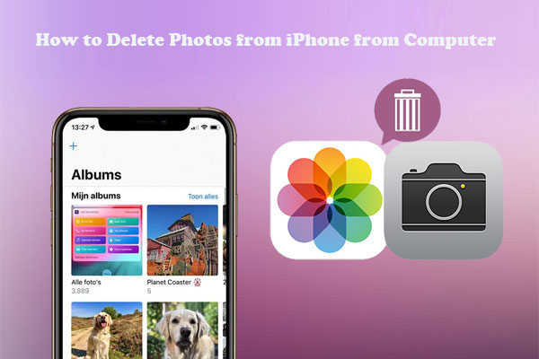 how to delete photos from iPhone from computer