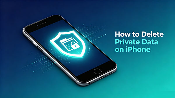 how to delete private data on iphone