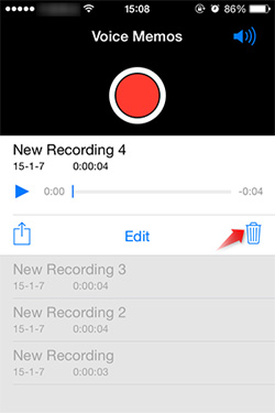 wipe voice memos off iphone