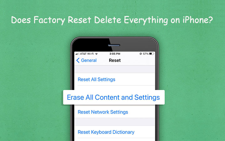 does factory reset delete everything on iphone
