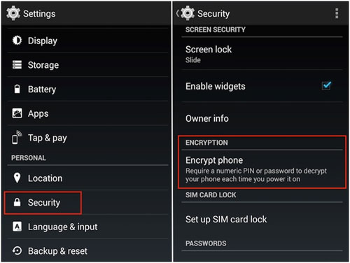 encrypt android