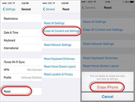 reset iphone to protect my iPhone from being spied on