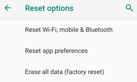 how to delete pictures from android phone by factory reset