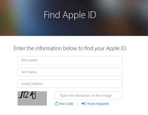 find apple id