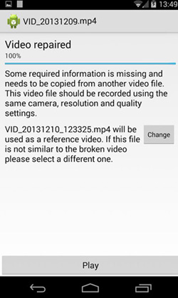 fix corrupted videos on android