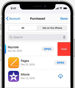 how to remove apps from iphone via app store