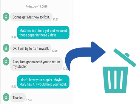 how to permanently delete text messages on android
