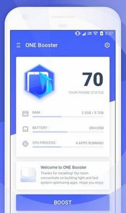 phone cleaning app for android like one booster