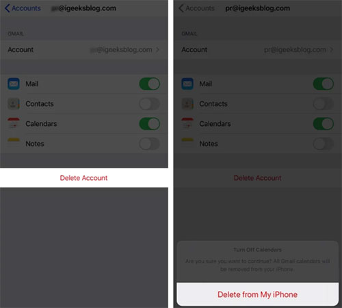 how to get rid of documents and data on iphone from mail app