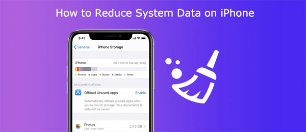 how to reduce system data on iphone