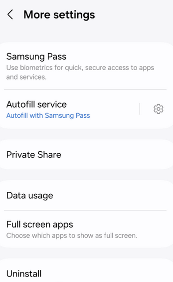 disable secure folder in samsung from secure folder settings