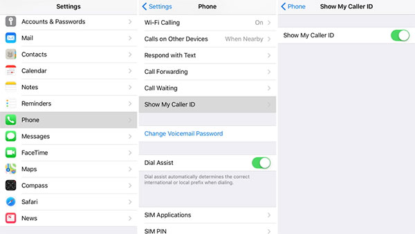 how to remove private number from iphone