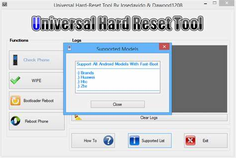 android data eraser software like universal hard reset tool