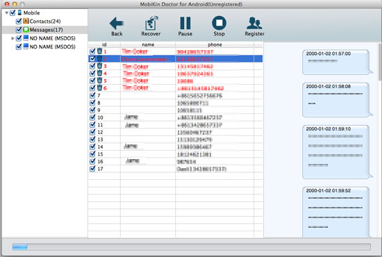 mobikin doctor for android recover sms