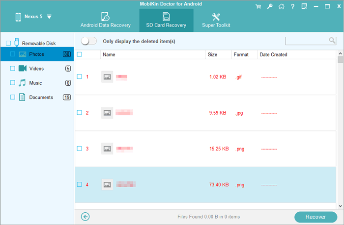 make micro sd card recovery with mobikin doctor for android