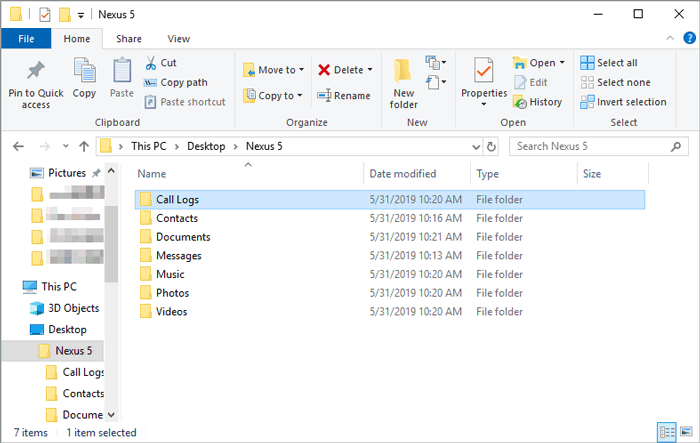 choose a local folder to save the files