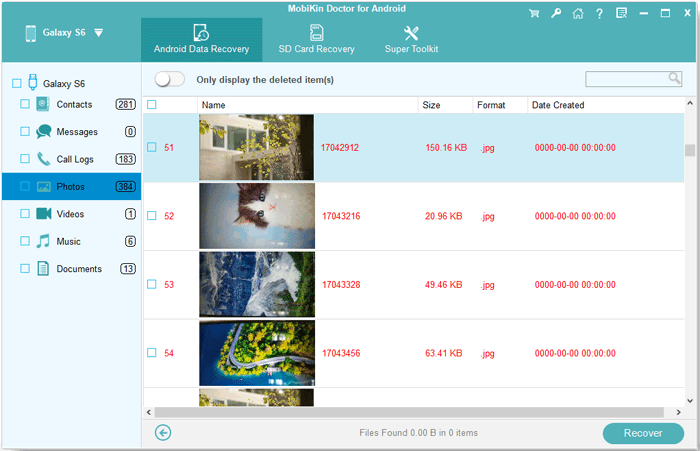 recover deleted files on samsung with doctor for android