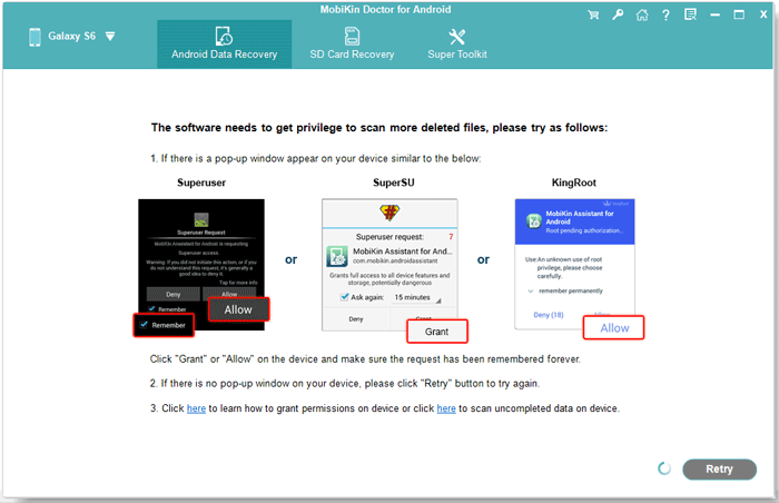 root info