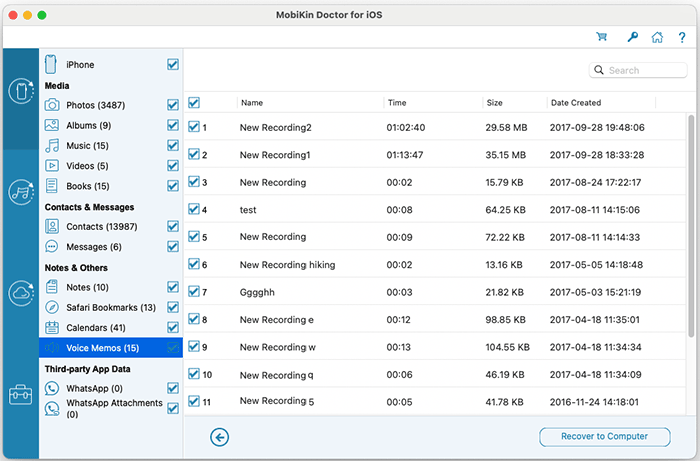 recover voice memos from iphone