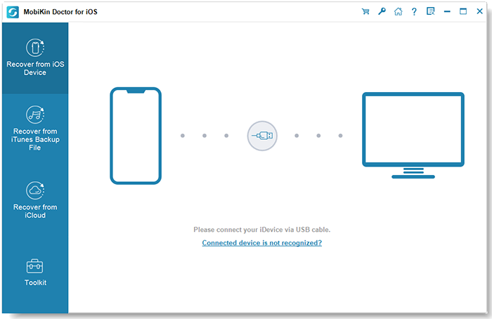 choose the recover from ios device mode