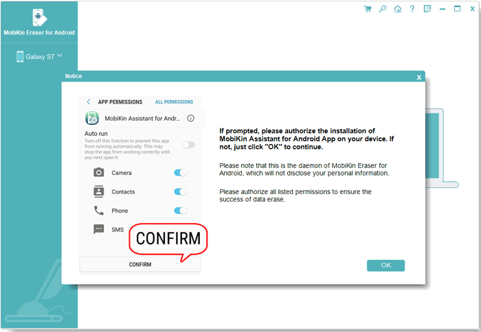 Authorize the Listed Permissions
