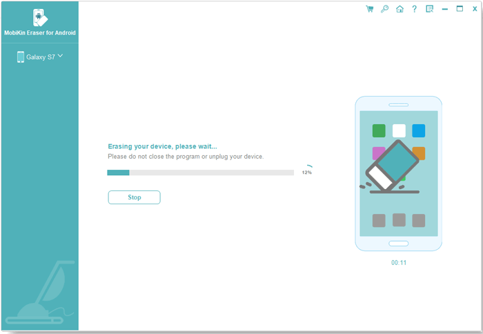 how to free up space on samsung by erasing data with mobikin