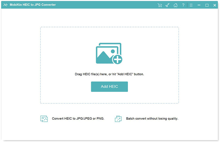 launch heic converter on your computer