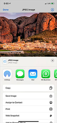 convert photo to jpg on iphone via files app