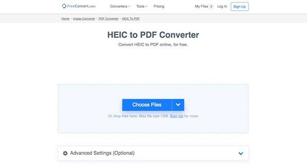 freeconvert heic to pdf online converter