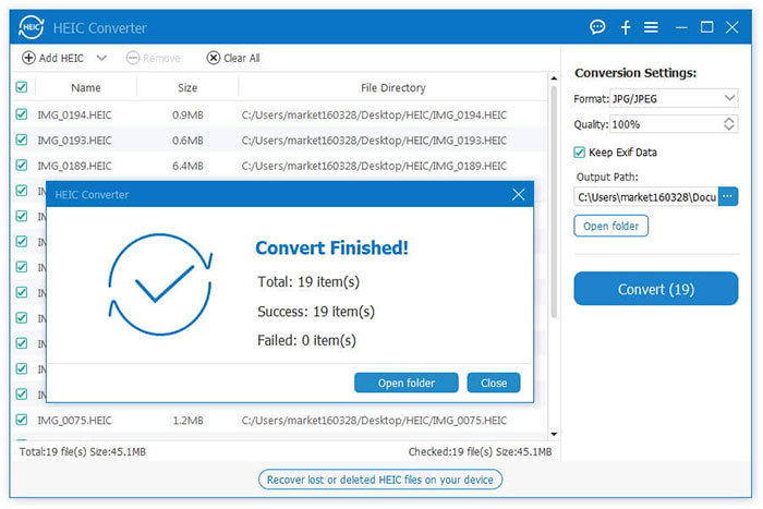 convert heic to jpg via heic converter